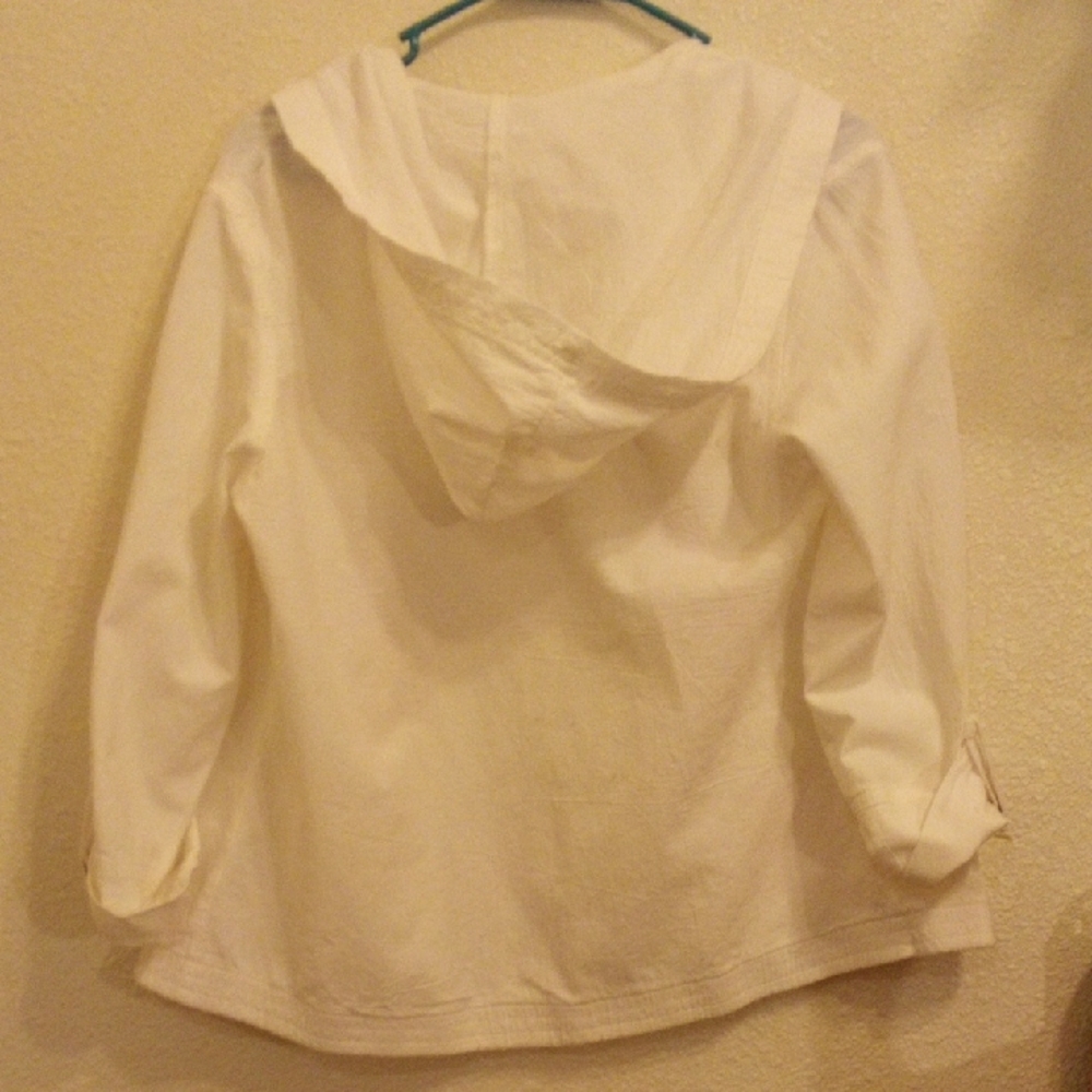 Hillard & Hanson Women's Cream Utility Jacket - Picture 3 of 5
